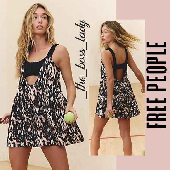 Free People set dress and shorts co-ord matching set activewear Large - Picture 1 of 10